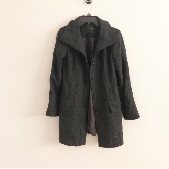 Zara Basic Wool Peacoat - Picture 1 of 5